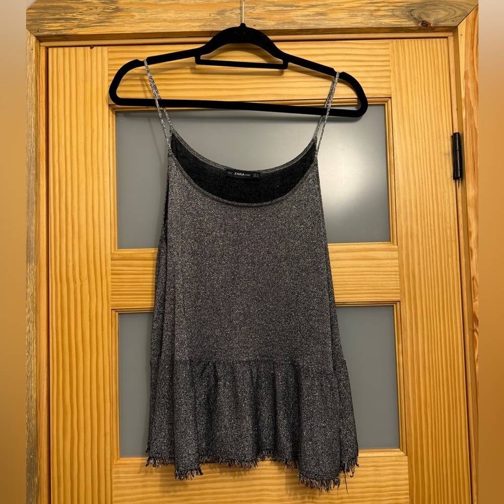 Zara knit peplum top